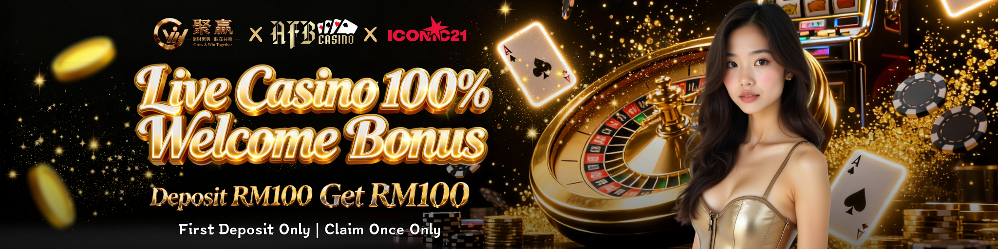 Gwin899 Live Casino 100% Welcome Bonus